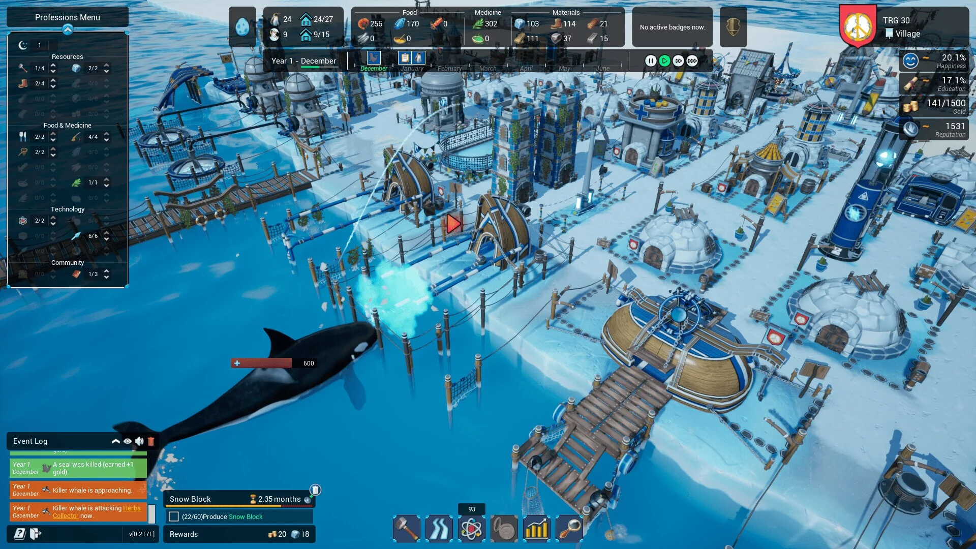 Изображение игры: United Penguin Kingdom
