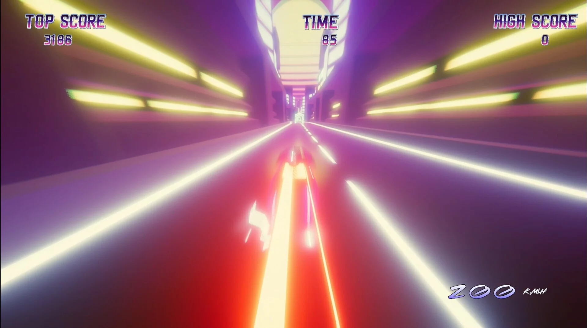 Изображение игры: Synthwave Glider