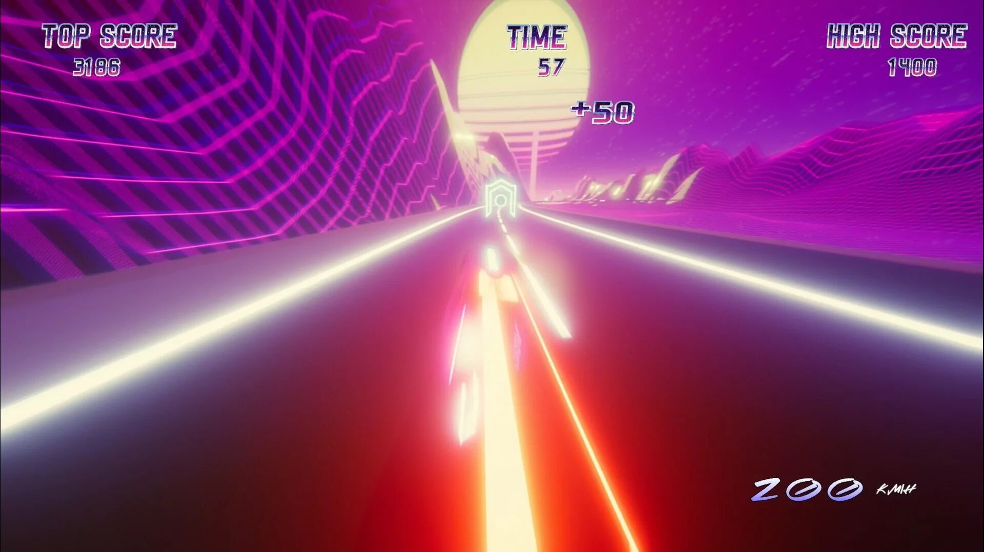 Изображение игры: Synthwave Glider