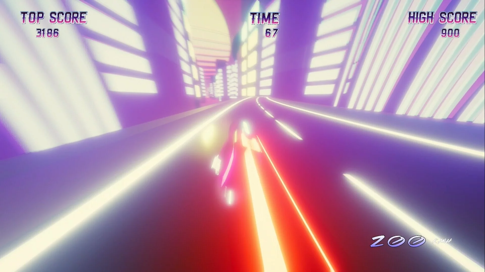Изображение игры: Synthwave Glider