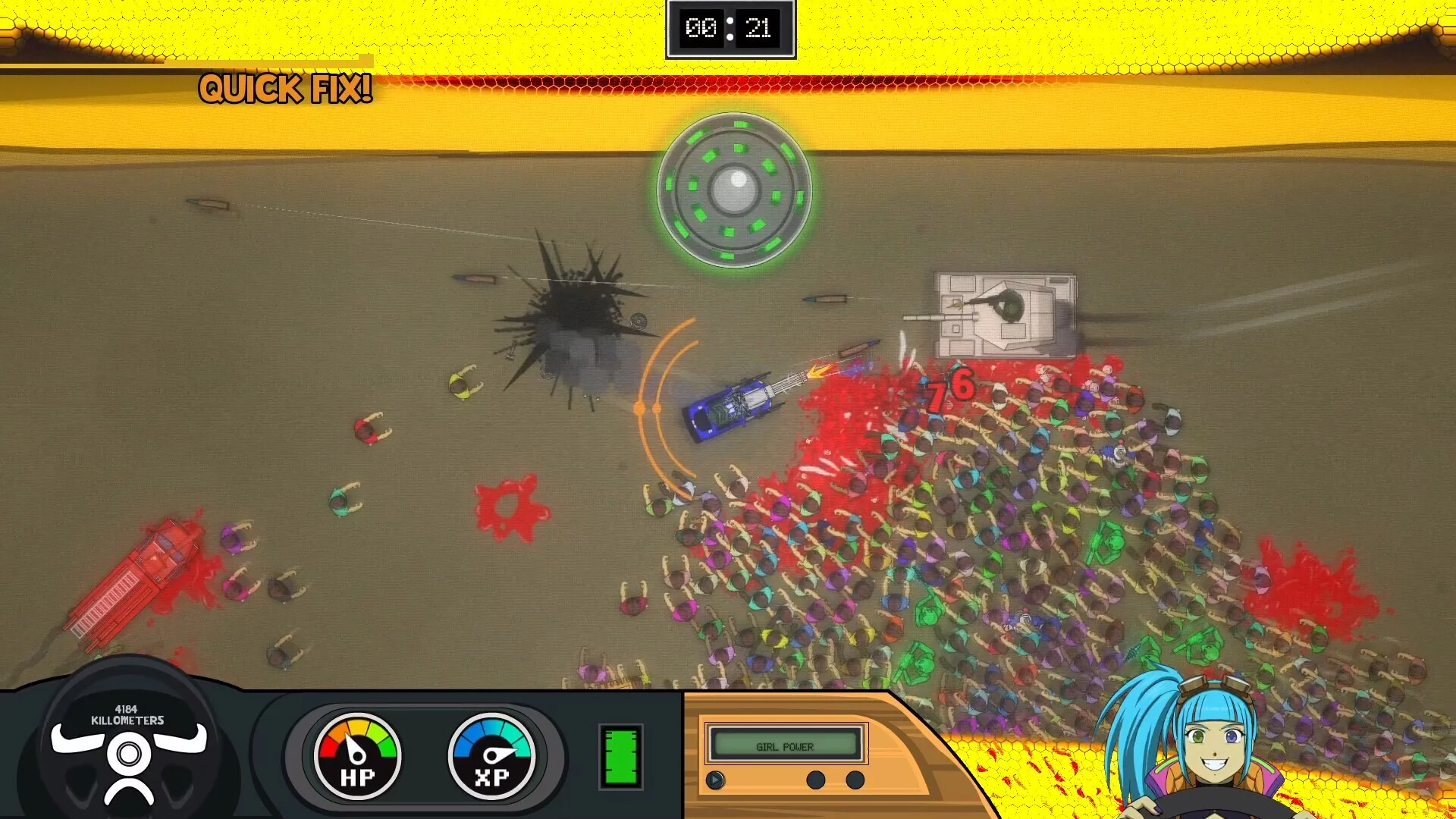 Изображение игры: Auto Auto: Maximum Autodrive In The Alien Apocalypse