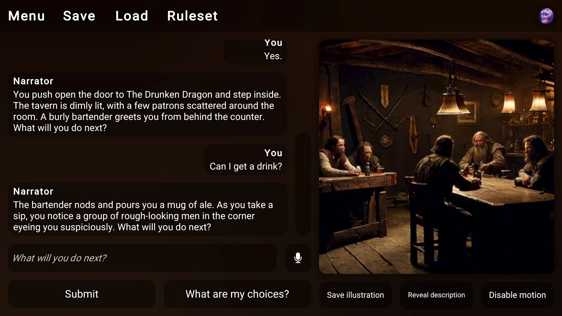 Изображение игры: DREAMIO: AI-Powered Adventures