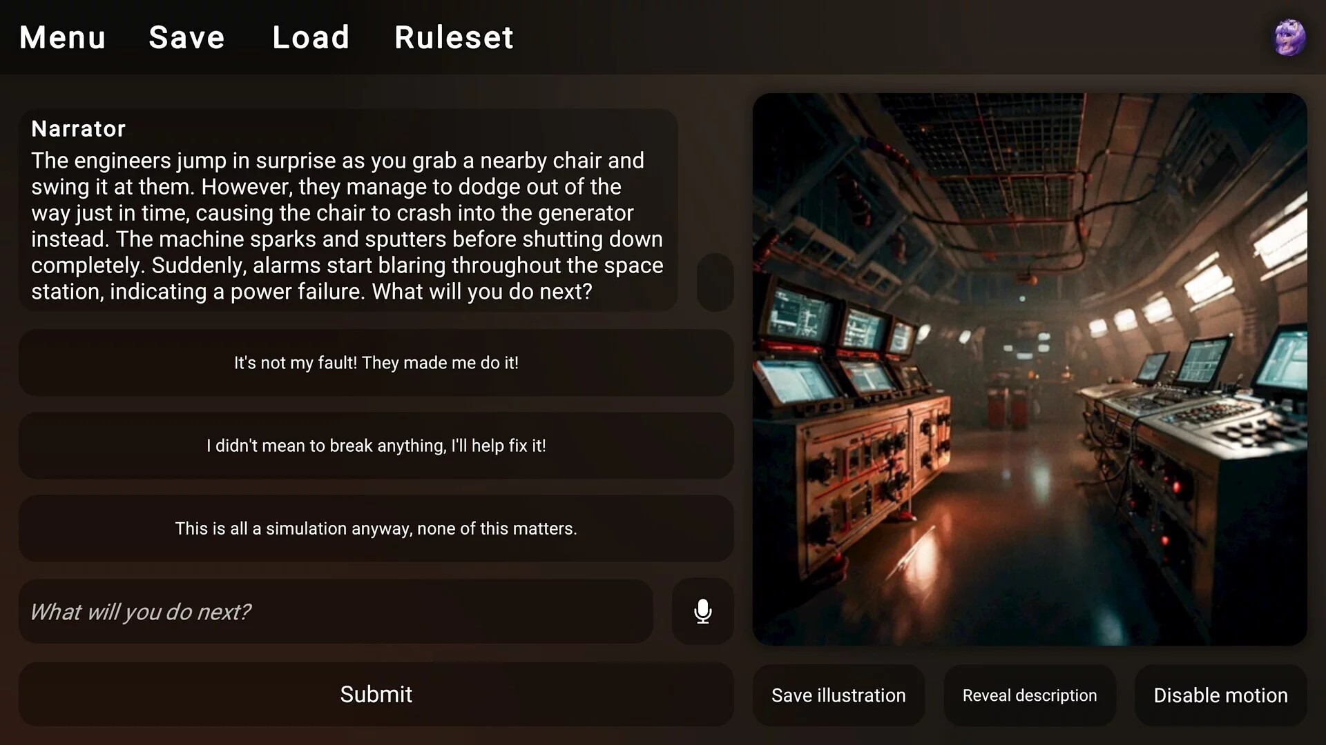 Изображение игры: DREAMIO: AI-Powered Adventures