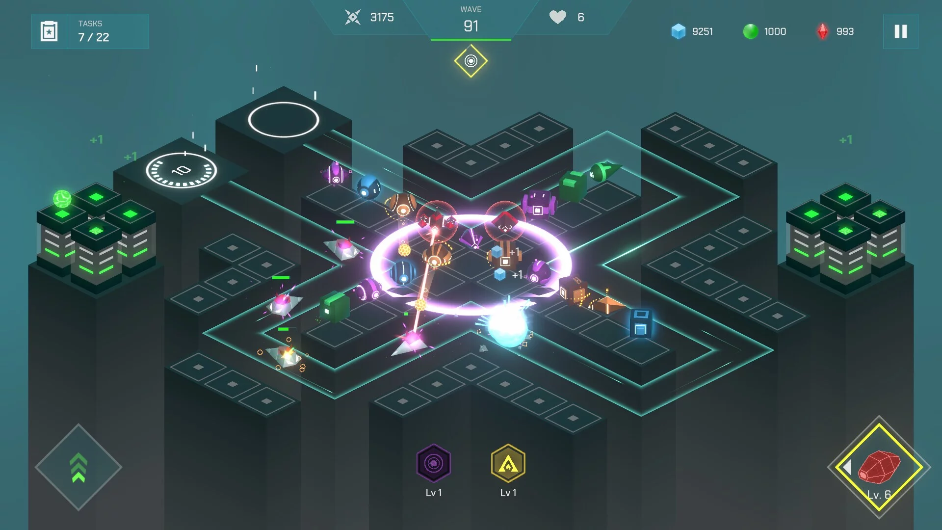 Изображение игры: 十字防守(X Defense: Timing TD)