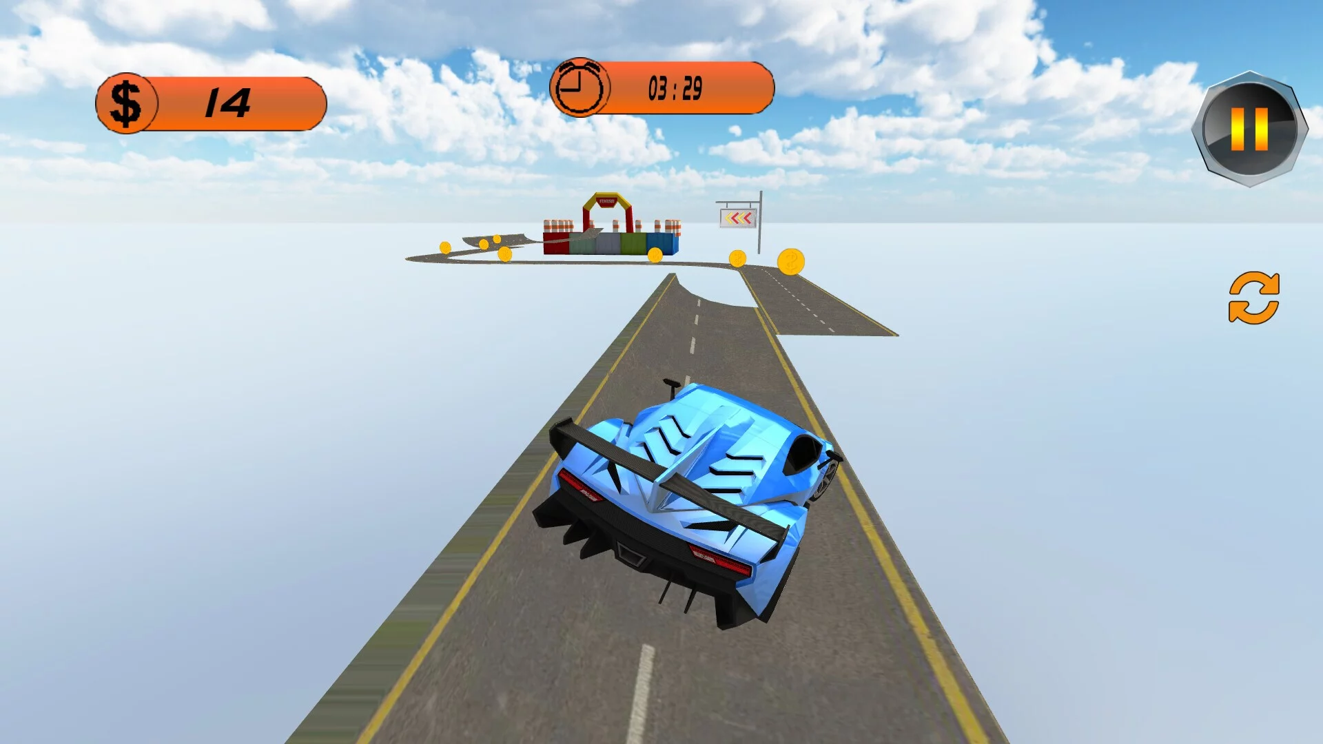 Изображение игры: Stunts above Clouds 2