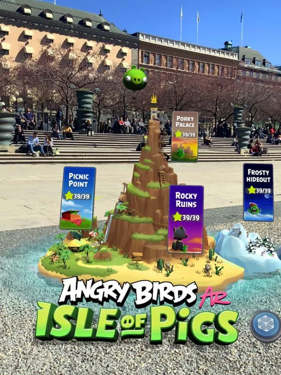 Изображение игры: Angry Birds AR: Isle of Pigs