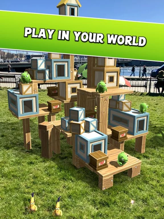 Изображение игры: Angry Birds AR: Isle of Pigs
