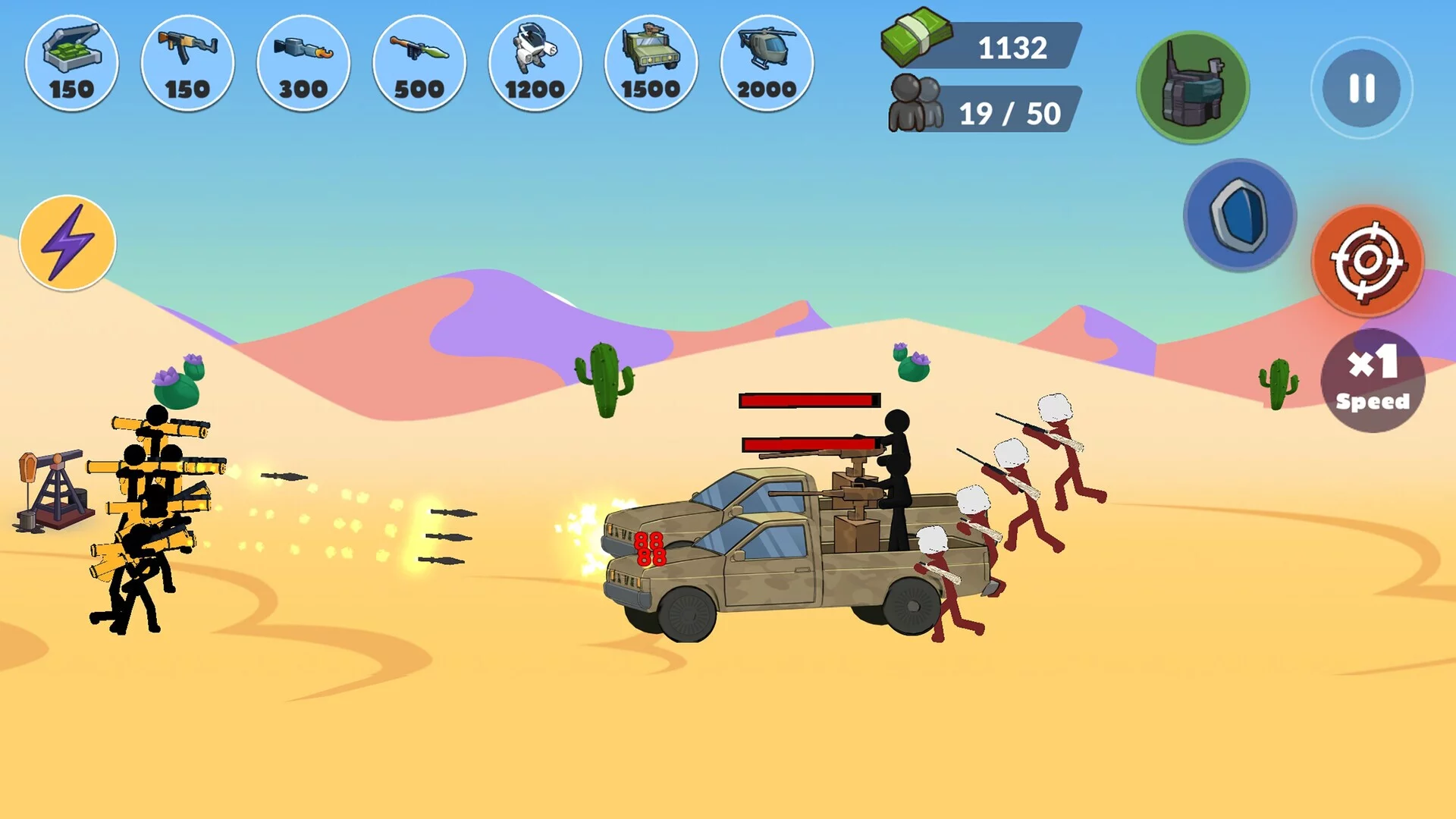 Изображение игры: Stickman World Battle