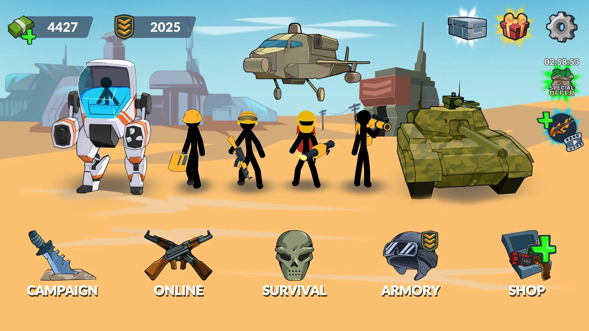 Изображение игры: Stickman World Battle