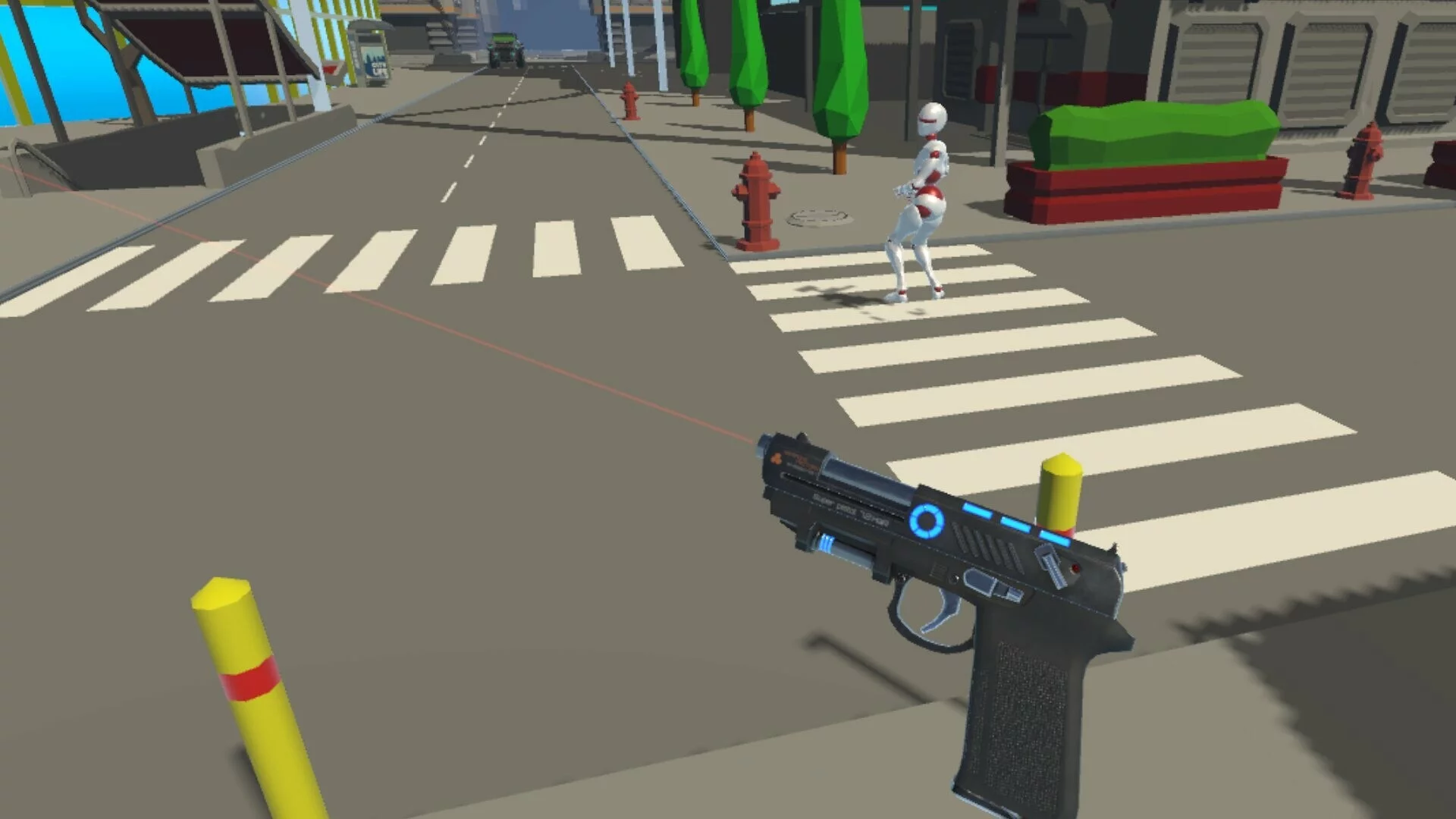 Изображение игры: Shoot the Robots VR