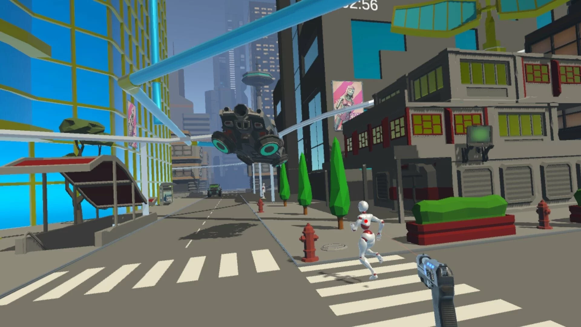 Изображение игры: Shoot the Robots VR