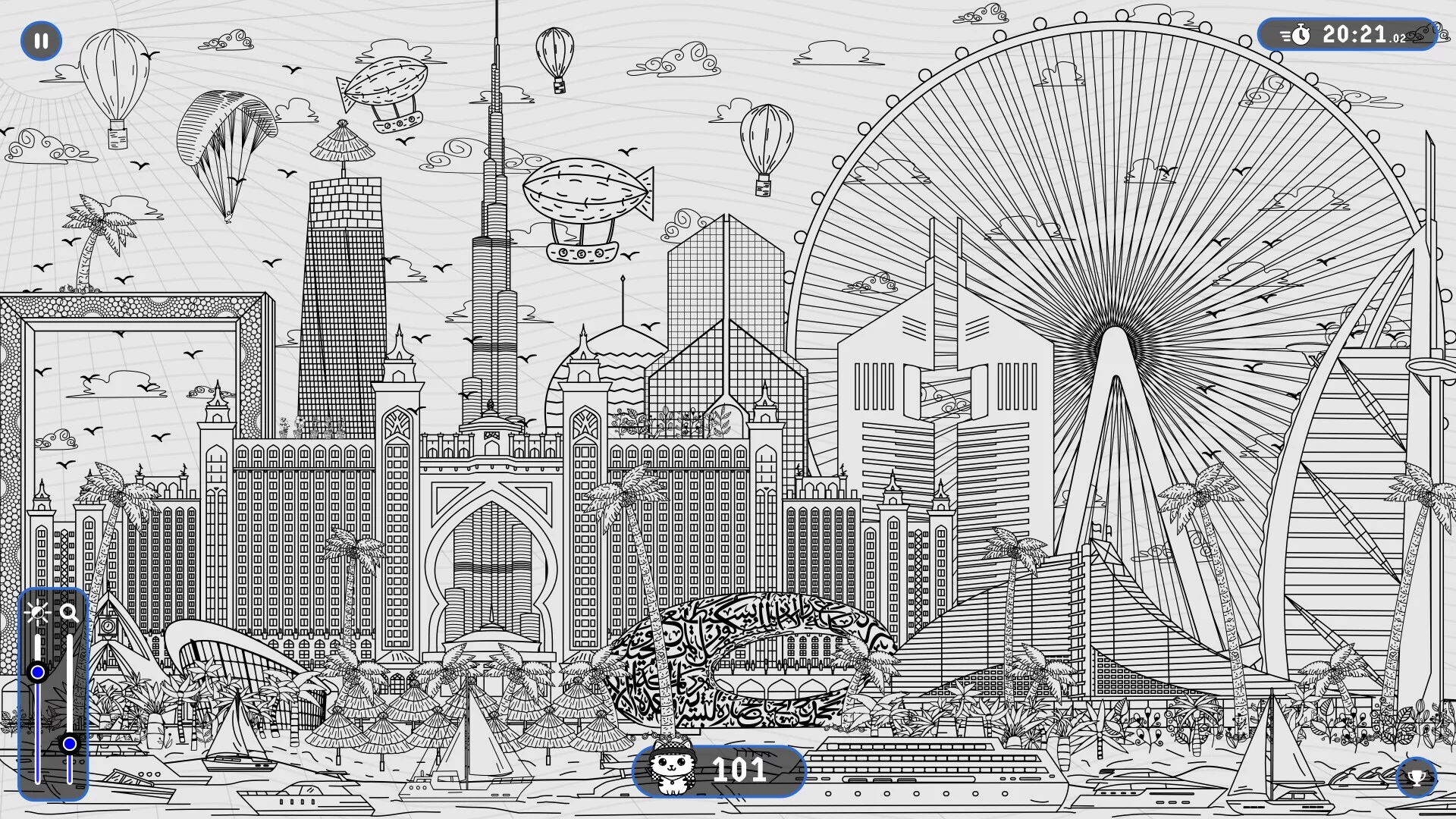 Изображение игры: 101 Cats Hidden in Dubai
