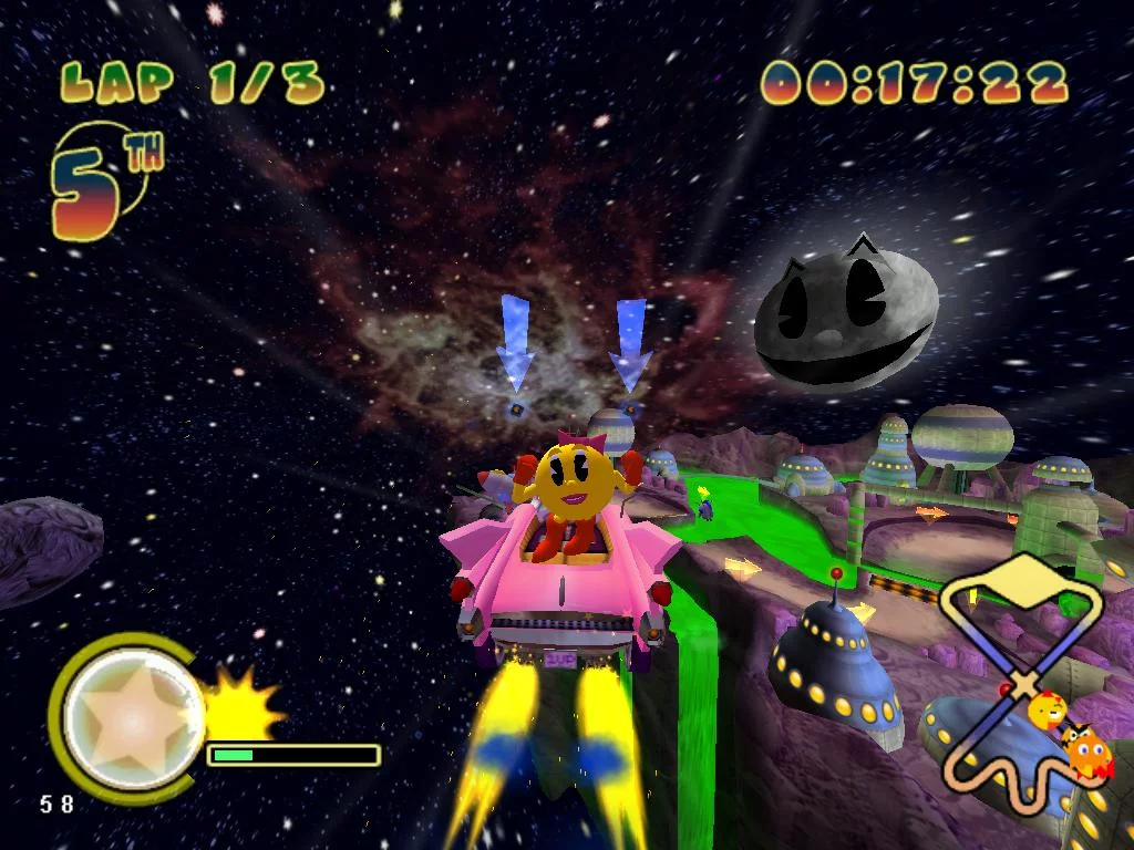 Изображение игры: Pac-Man World Rally