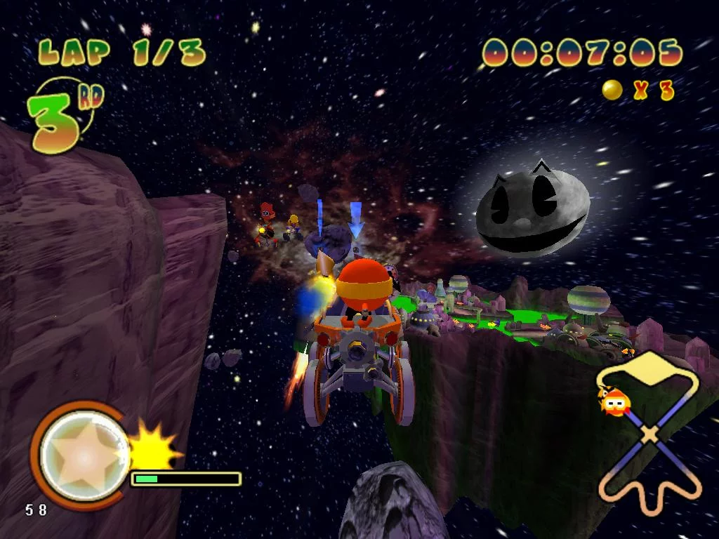 Изображение игры: Pac-Man World Rally