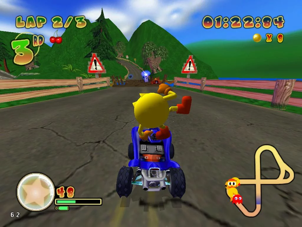 Изображение игры: Pac-Man World Rally