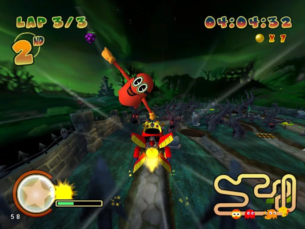 Изображение игры: Pac-Man World Rally