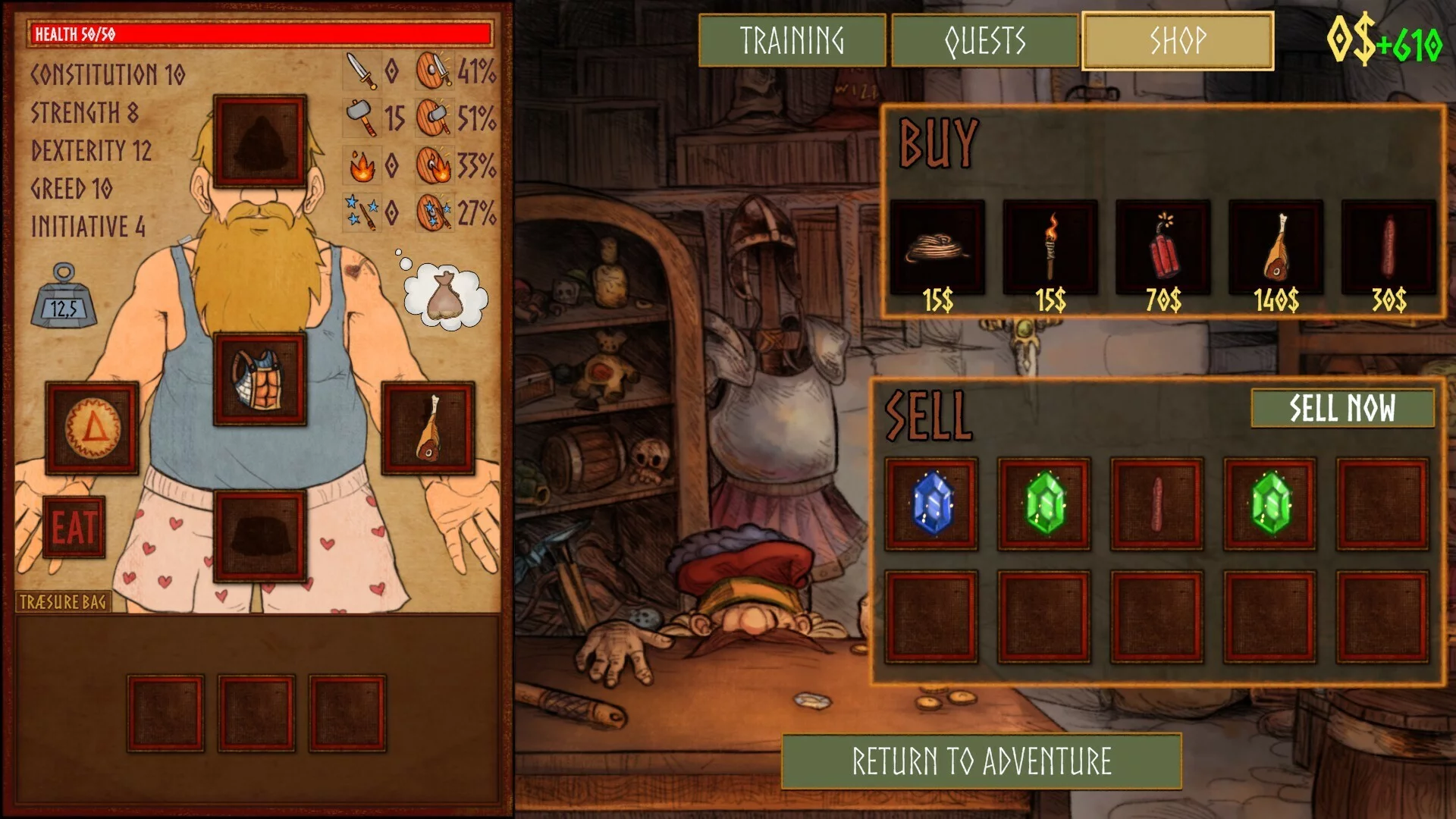 Изображение игры: Dwarf Looter