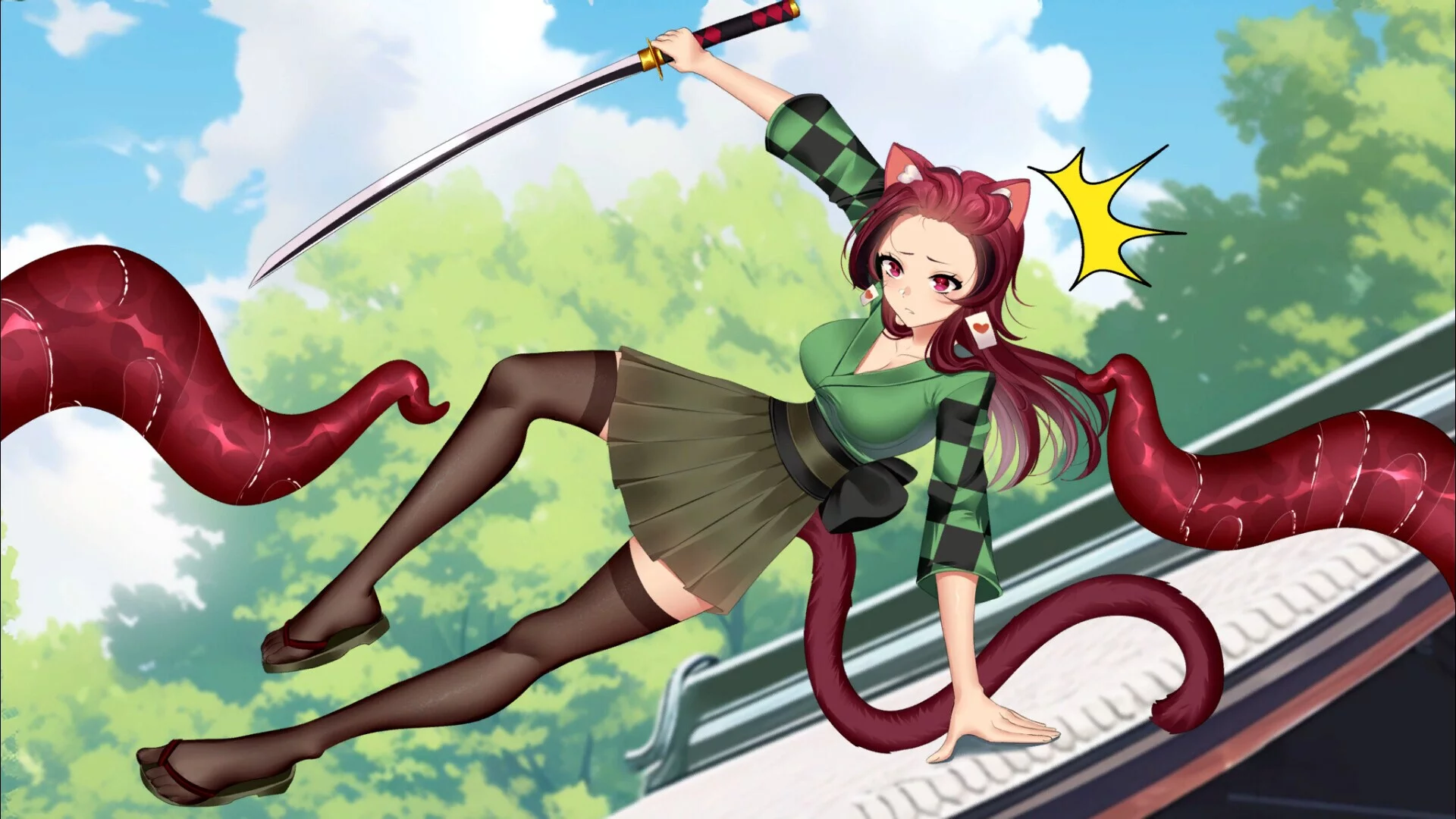 Изображение игры: Hentai Parody: Tentacle Slayer