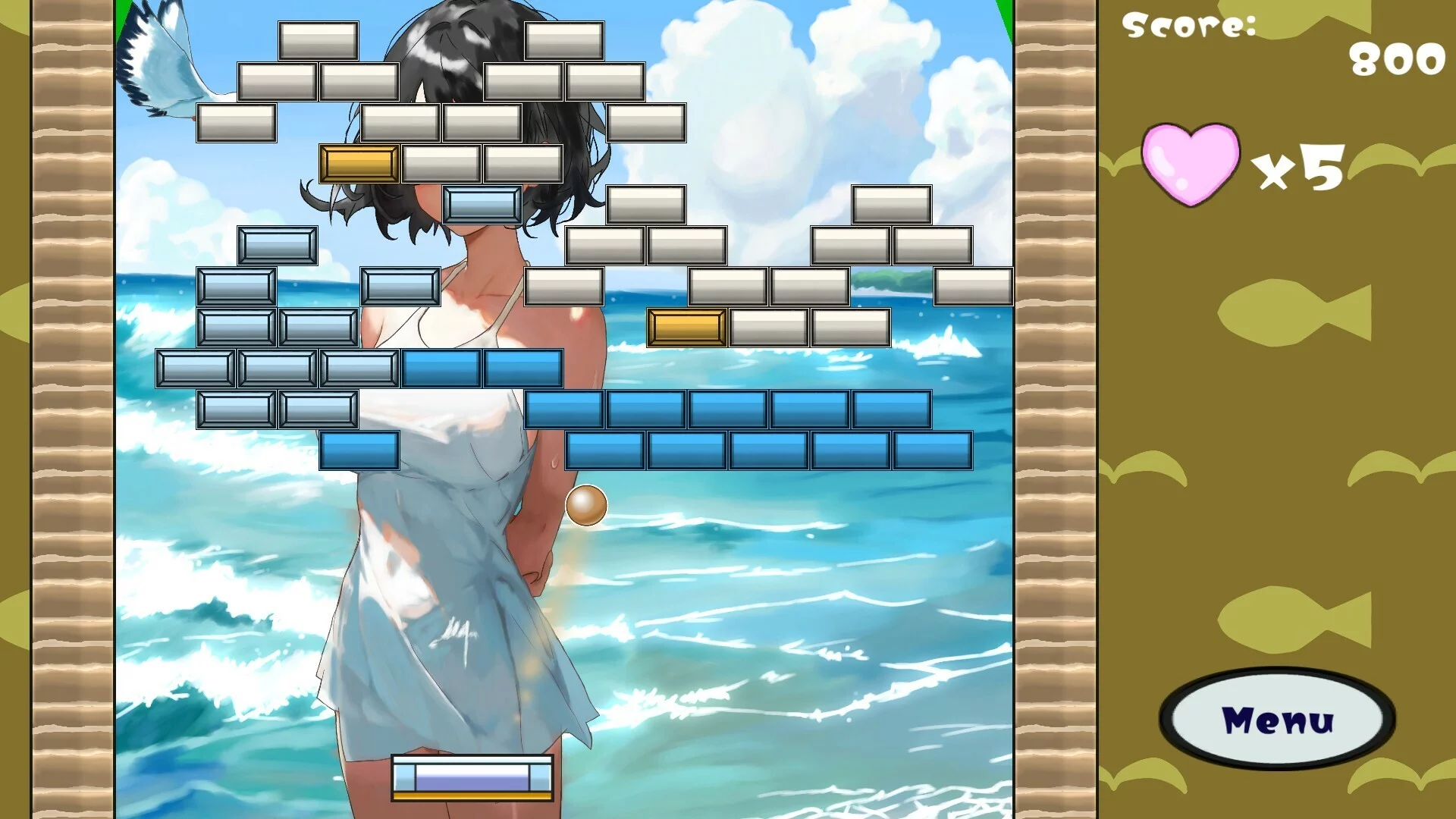 Изображение игры: Beach Girl Block Crush!!