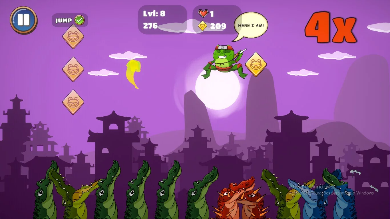 Изображение игры: Ninja Frogs