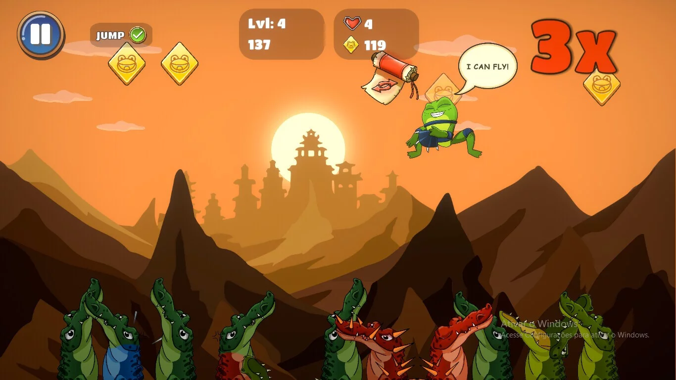 Изображение игры: Ninja Frogs