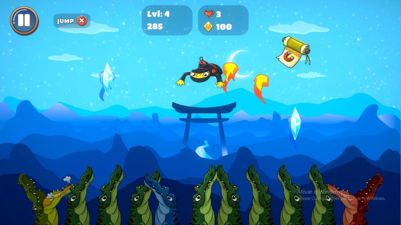 Изображение игры: Ninja Frogs