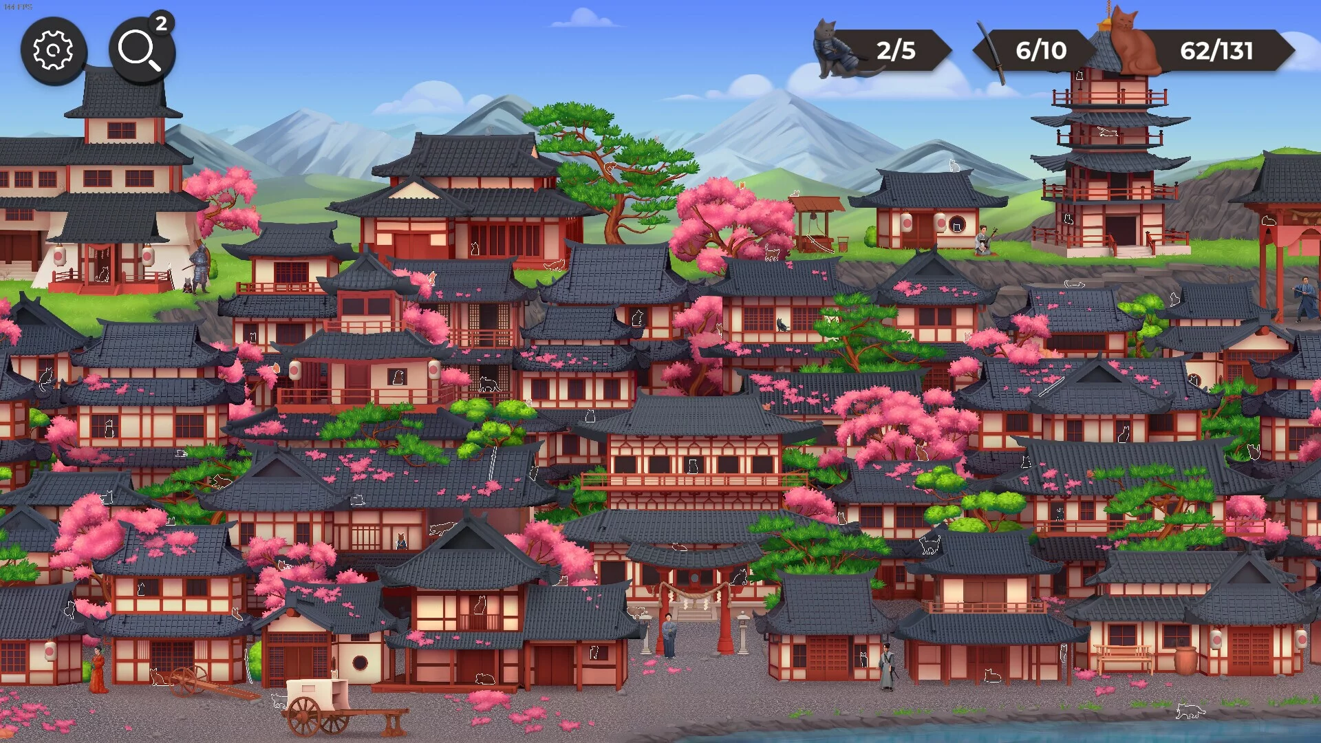 Изображение игры: Cat Search in Feudal Japan