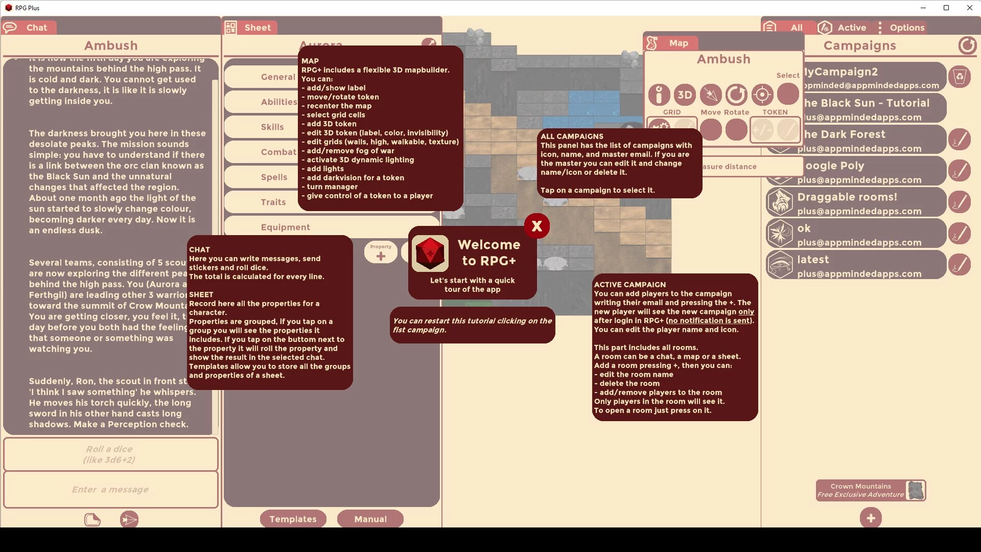 Изображение игры: RPG Plus - Virtual Tabletop