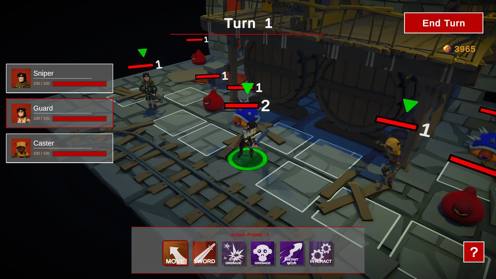 Изображение игры: Grid Dungeons