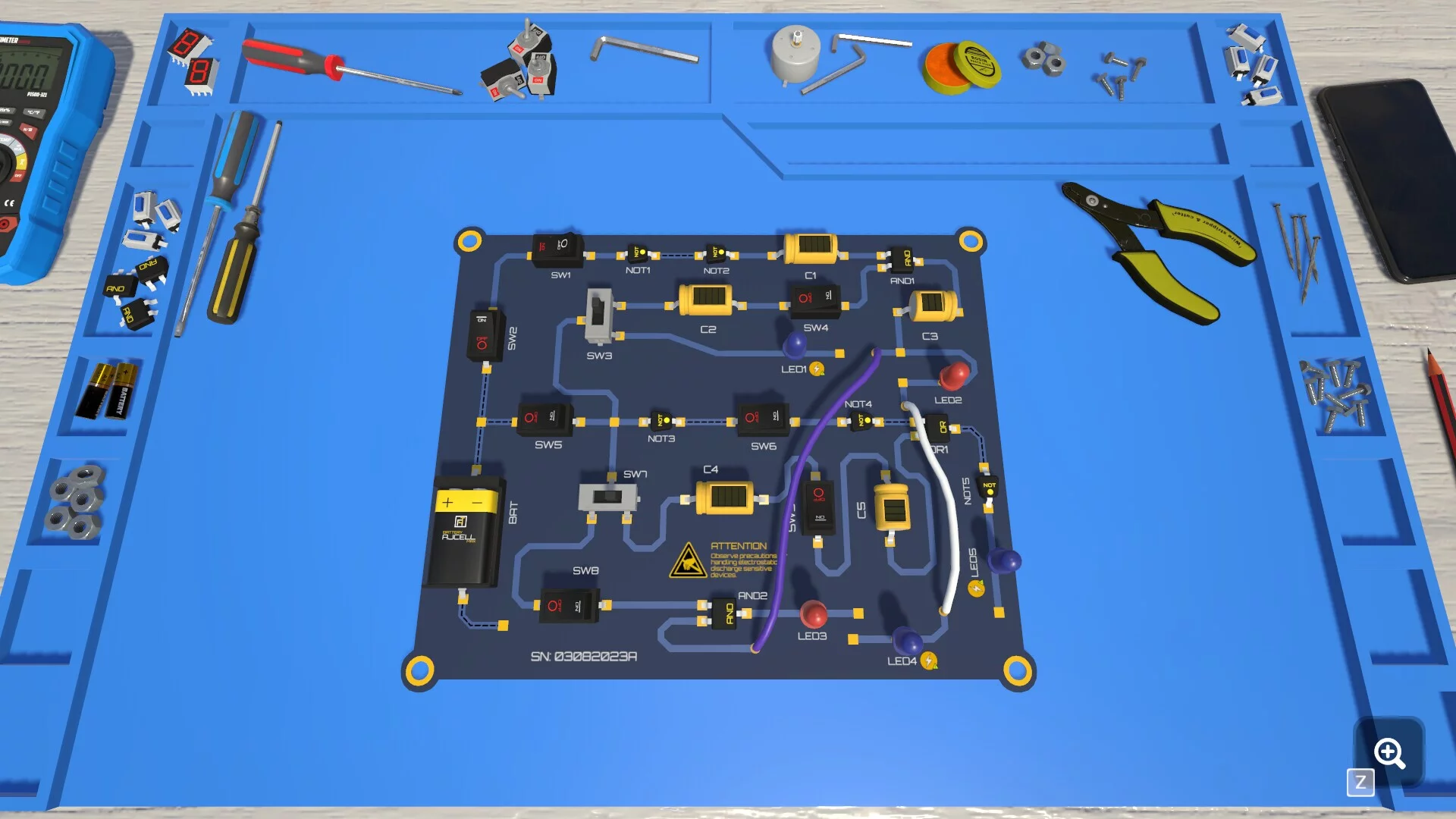 Изображение игры: Electronics Puzzle Lab