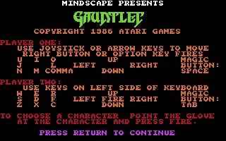 Изображение игры: Gauntlet (1985)