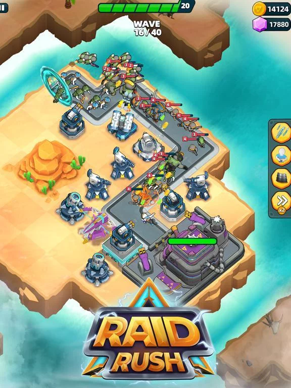 Изображение игры: Raid Rush: Tower Defense TD