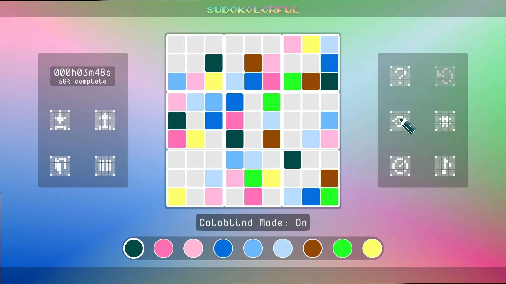 Изображение игры: Sudokolorful