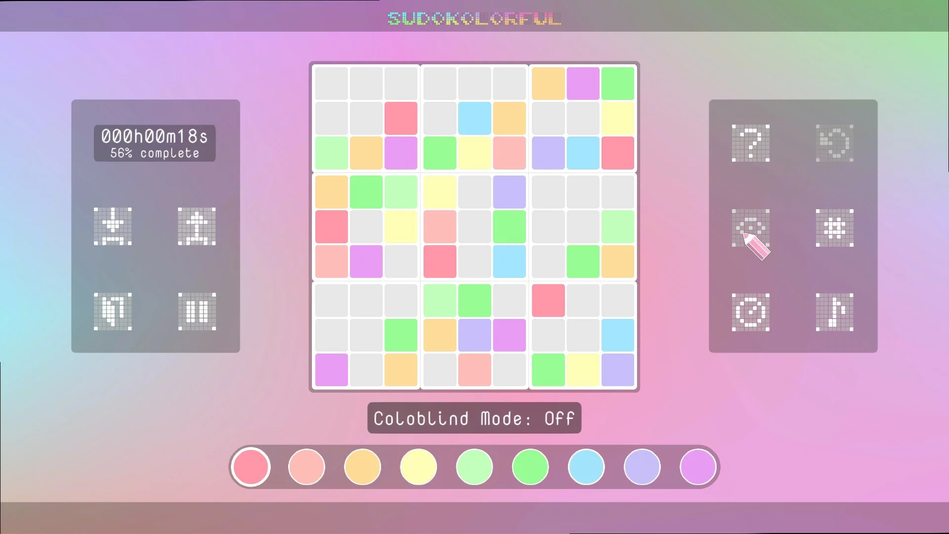 Изображение игры: Sudokolorful