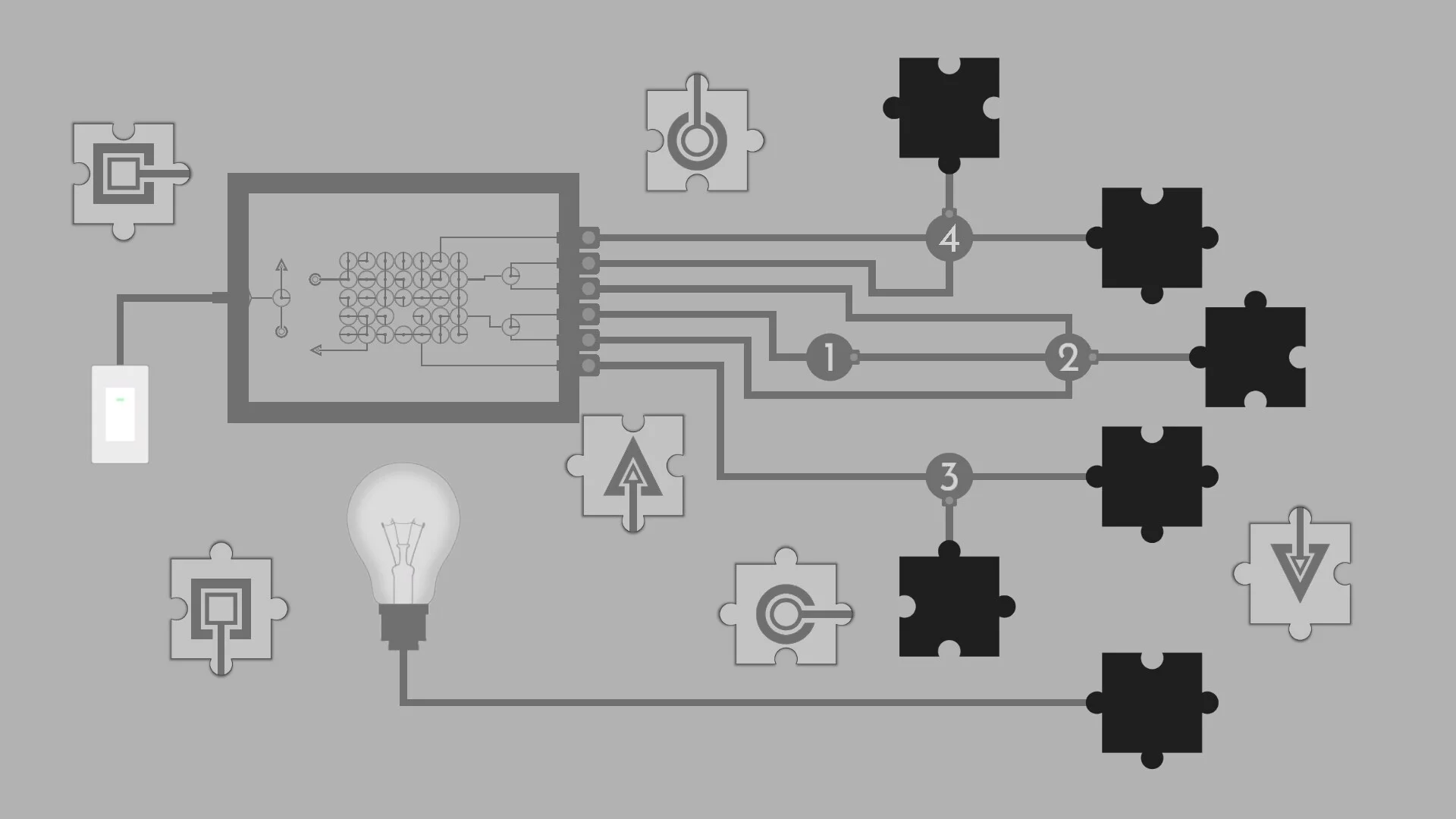 Изображение игры: Turn on the light - Jigsaw