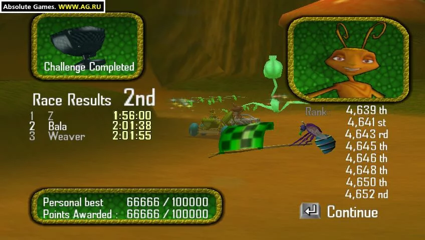Изображение игры: Antz Extreme Racing