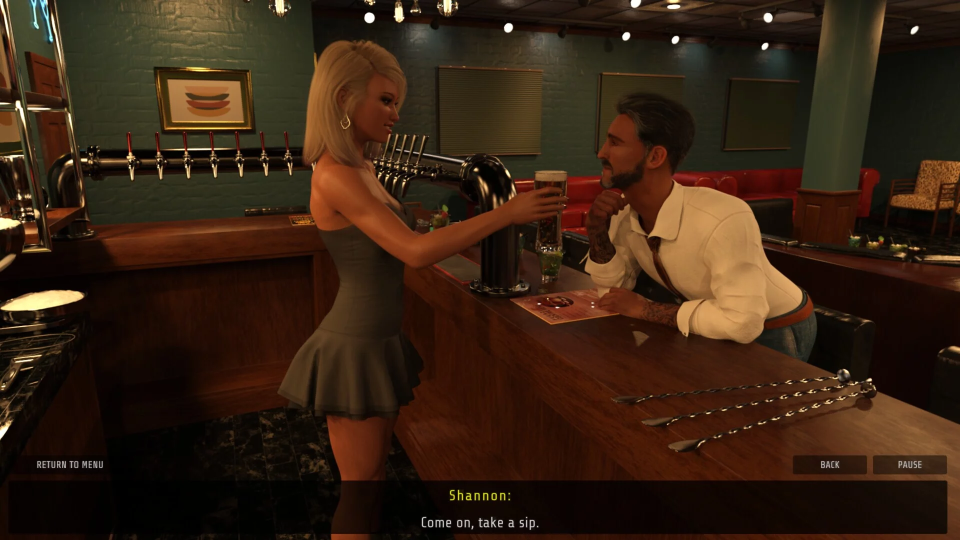 Изображение игры: Sex Simulator - Naughty Waitress