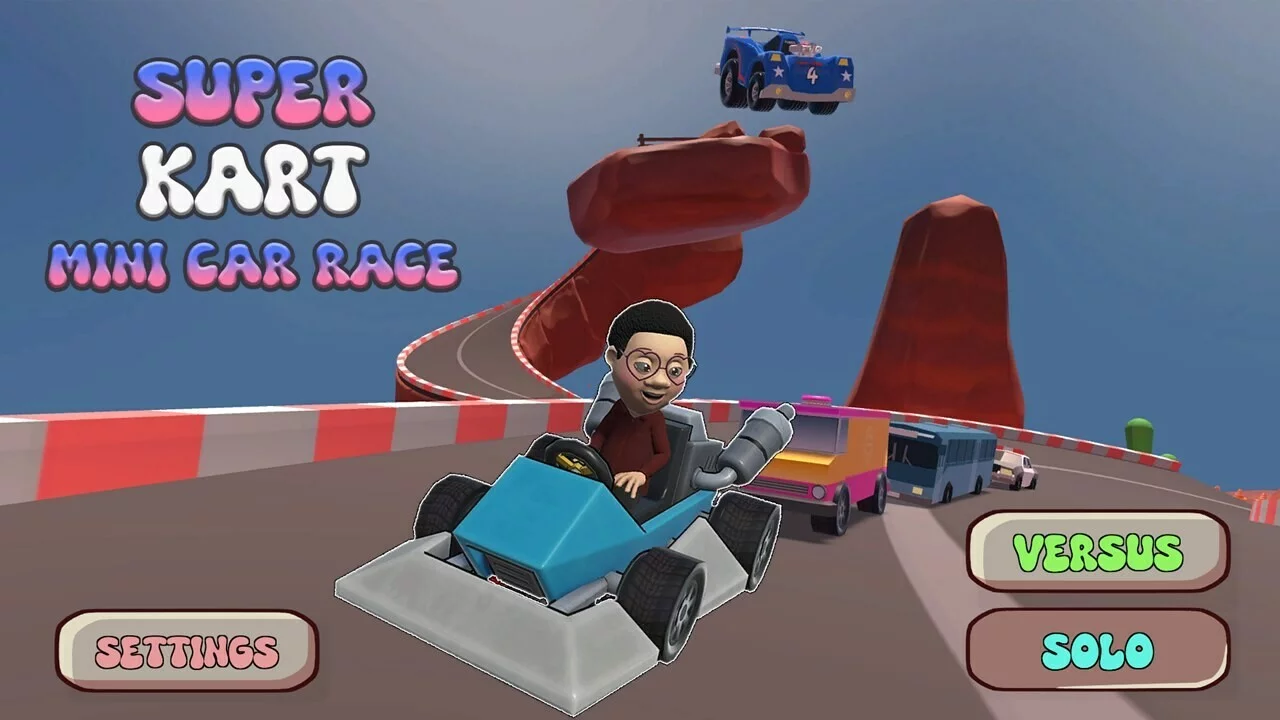 Изображение игры: Super Kart Mini Car Race