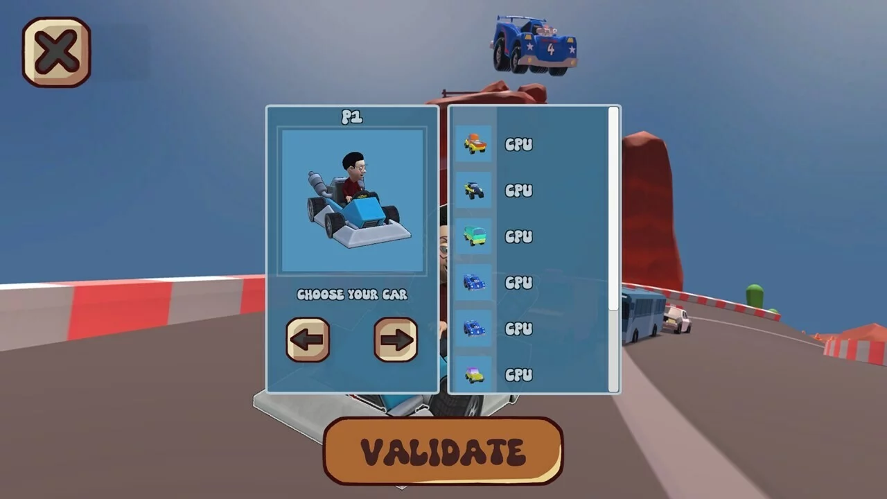 Изображение игры: Super Kart Mini Car Race