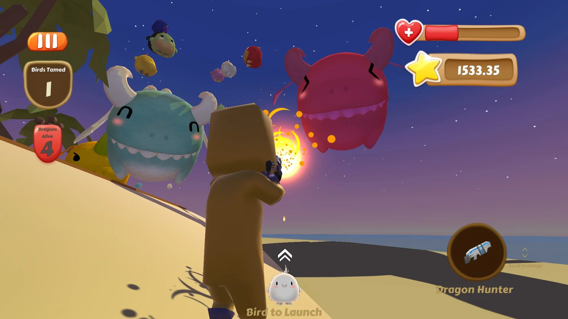 Изображение игры: Birds vs Dragons