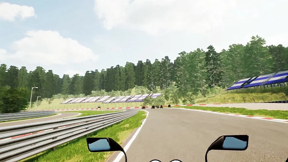 Изображение игры: Moto Rally Racing VR