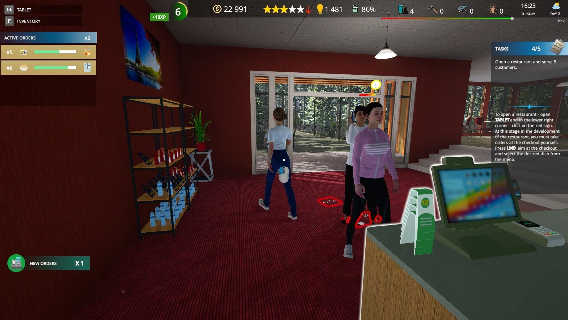 Изображение игры: Cafe Owner Simulator