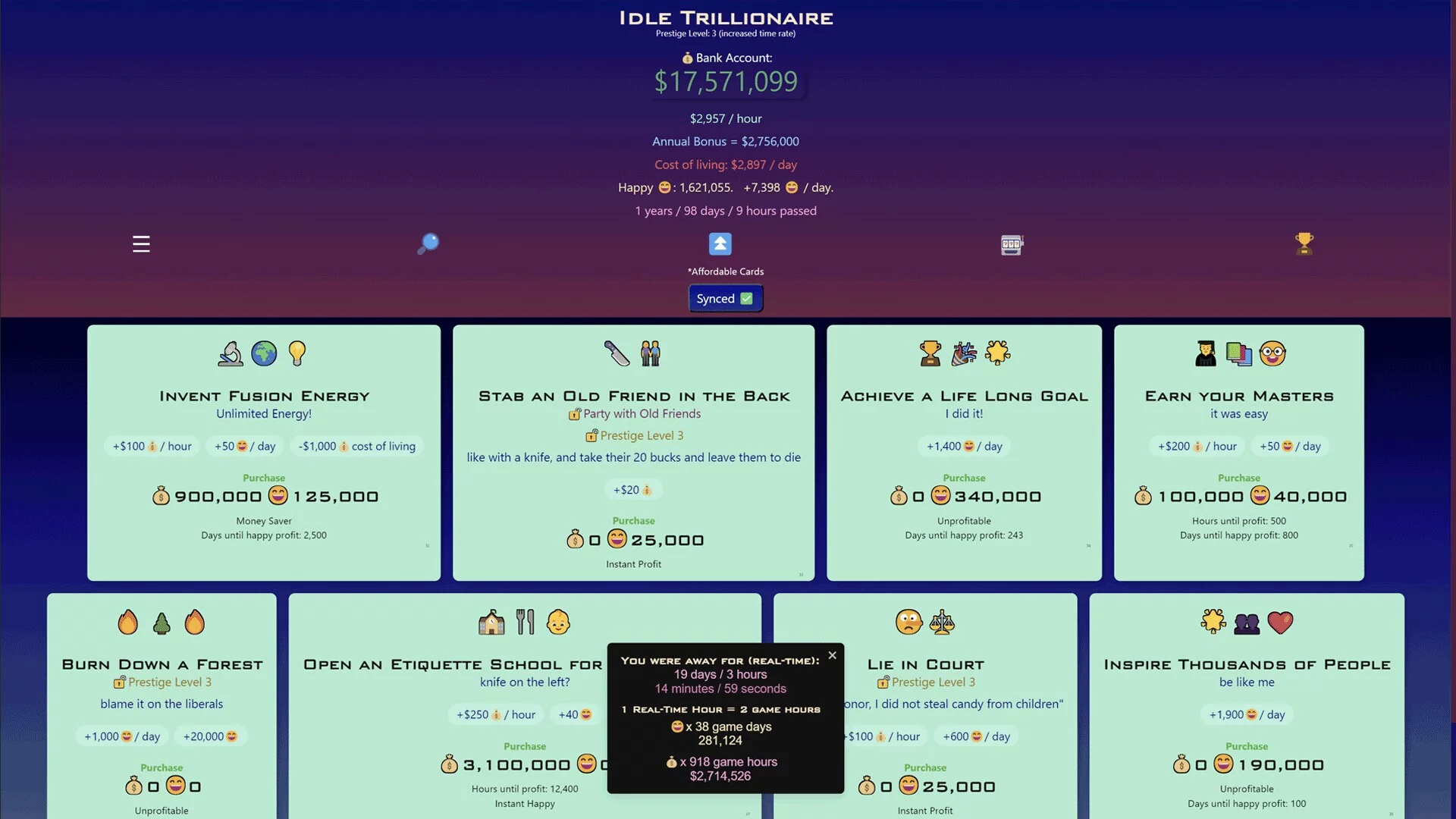 Изображение игры: Idle Trillionaire