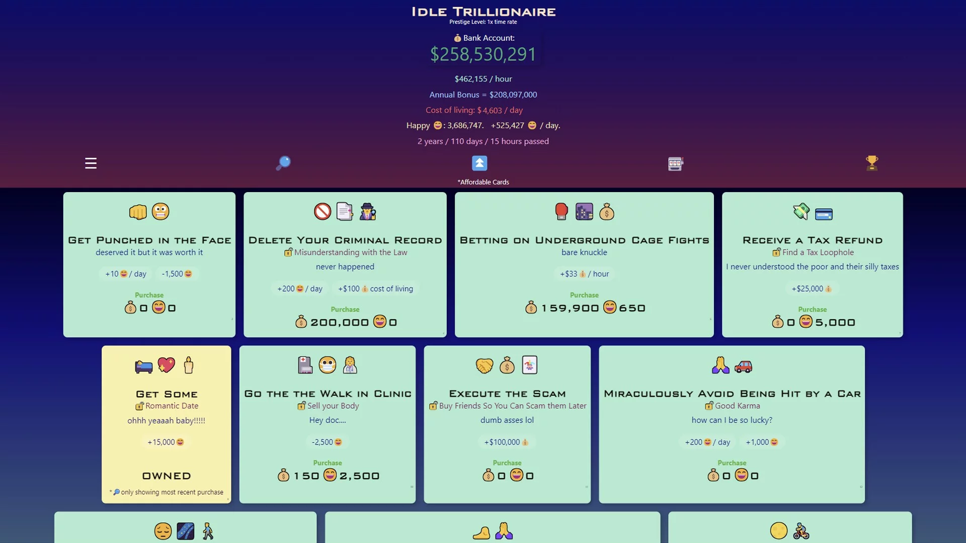 Изображение игры: Idle Trillionaire