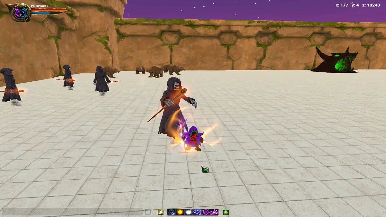 Изображение игры: Wizard War Online