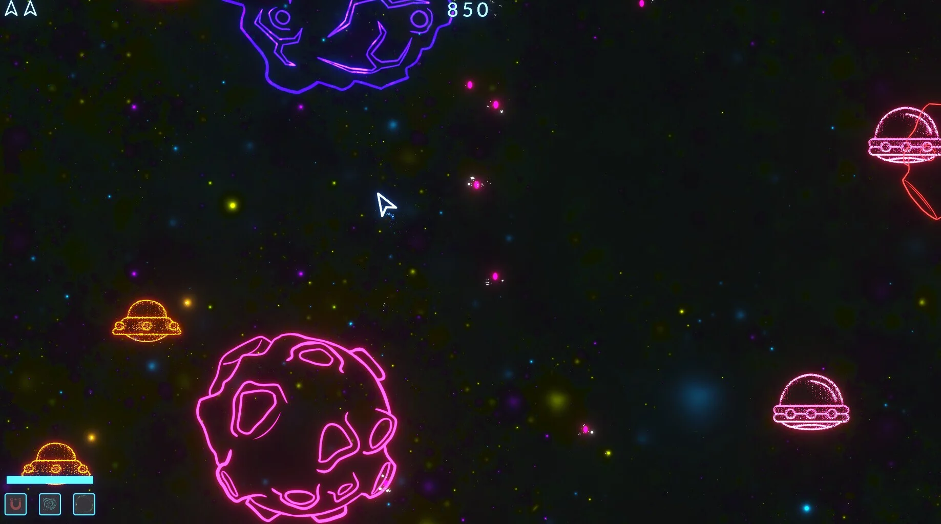 Изображение игры: Asteroids Neon