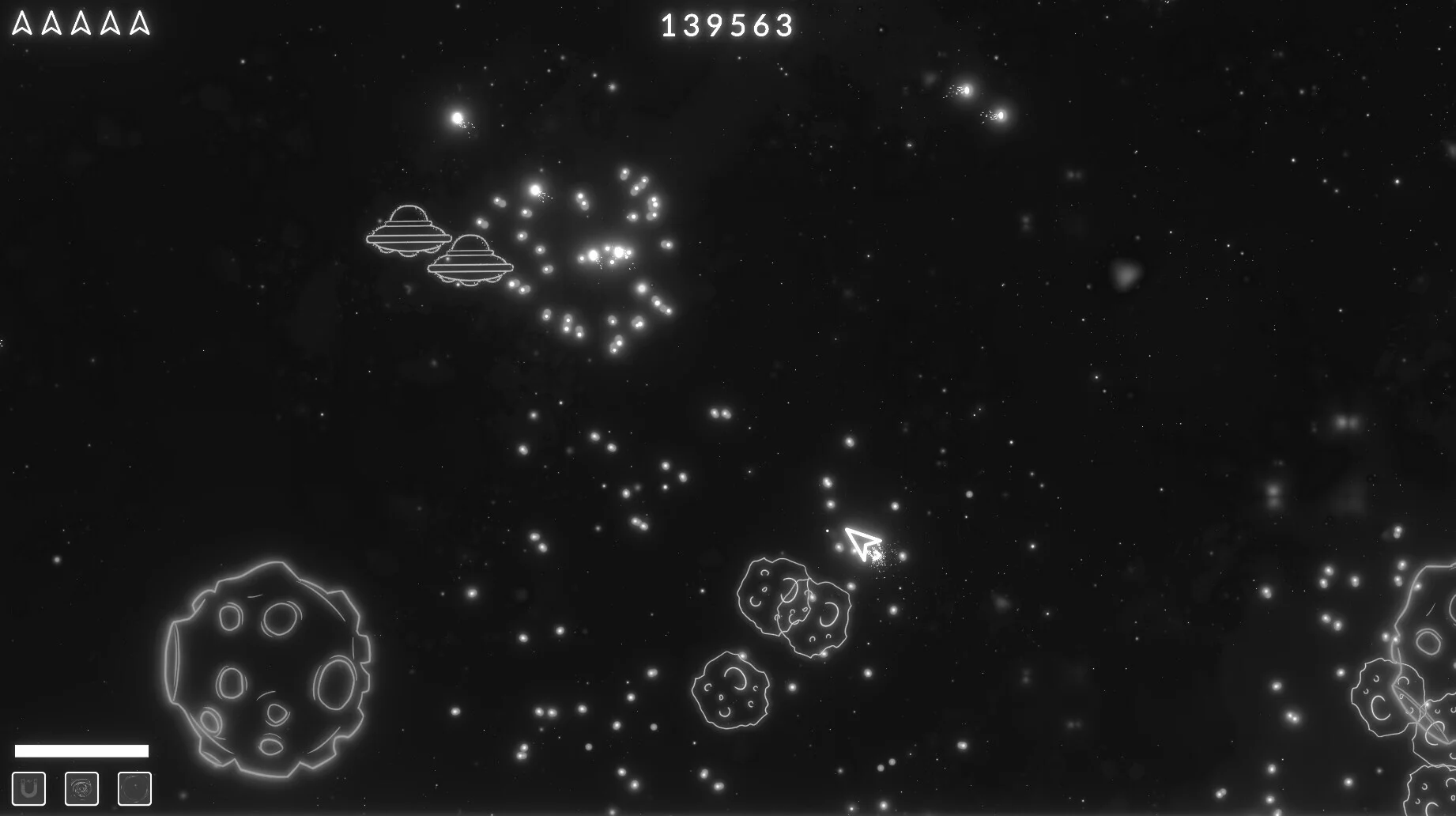 Изображение игры: Asteroids Neon