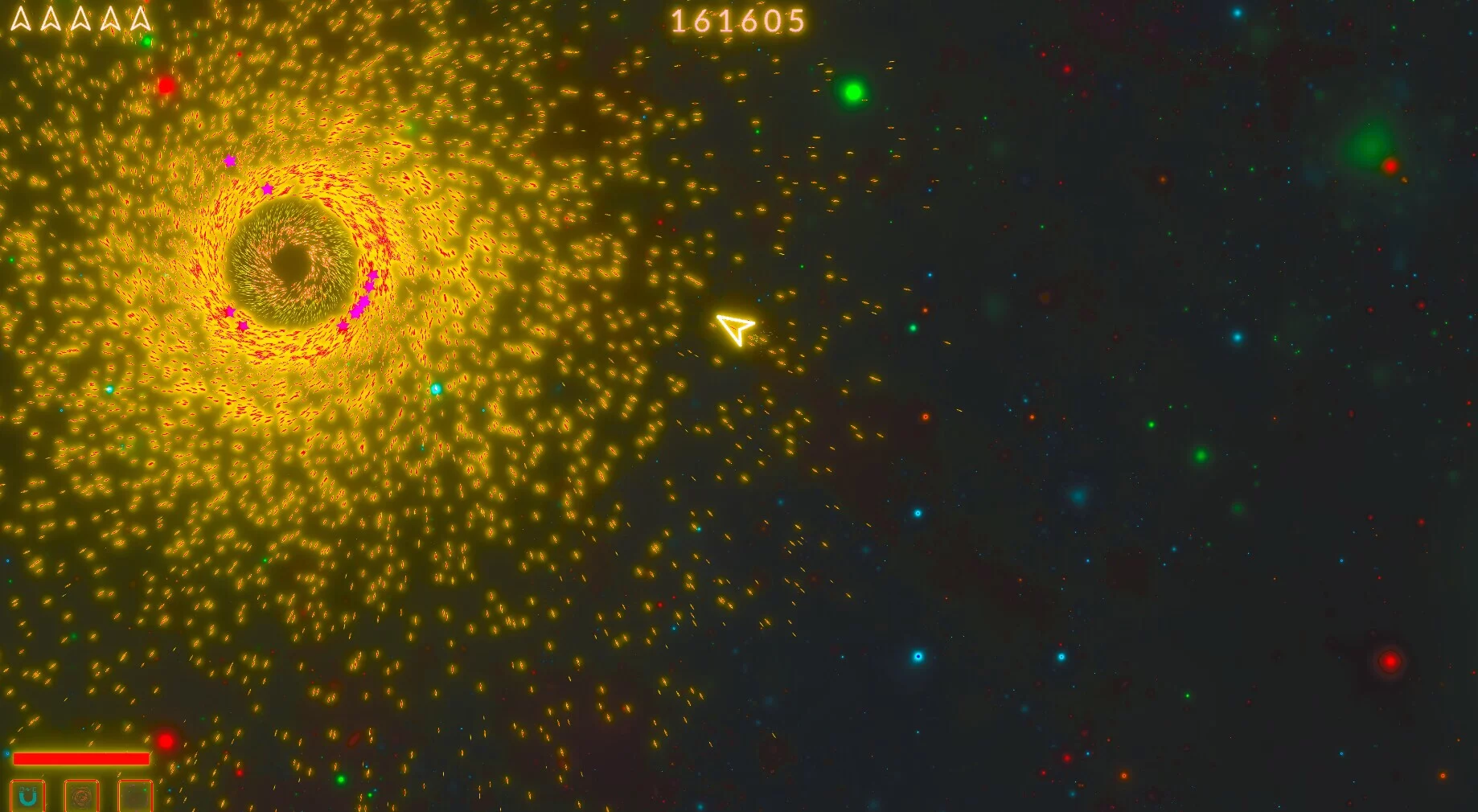 Изображение игры: Asteroids Neon