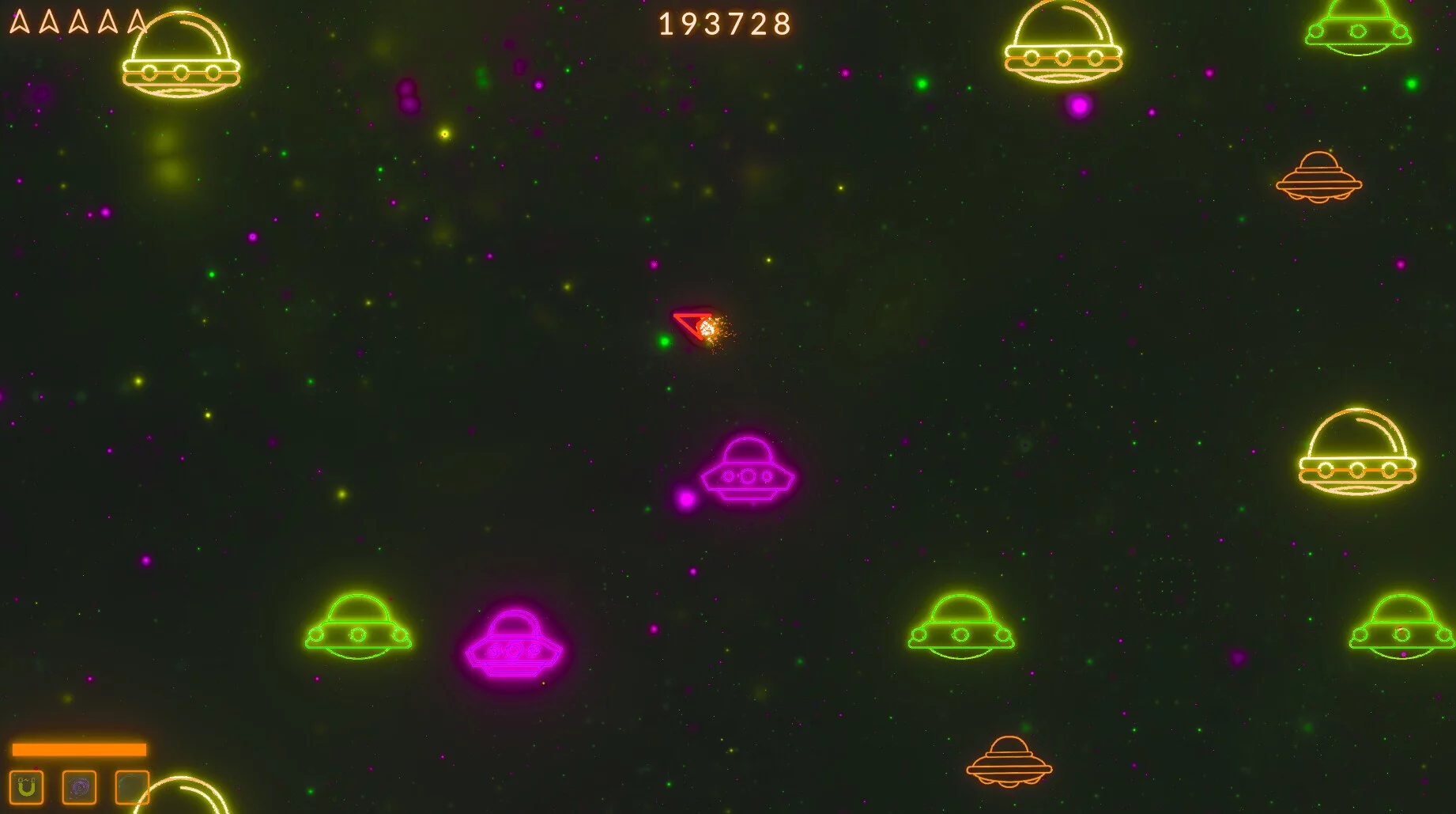 Изображение игры: Asteroids Neon