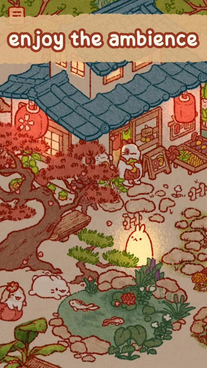 Изображение игры: Usagi Shima: Cute Idle Bunnies